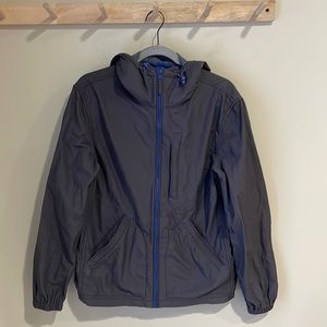 Boden | Grey Hooded Lightweight Coat | Sz S